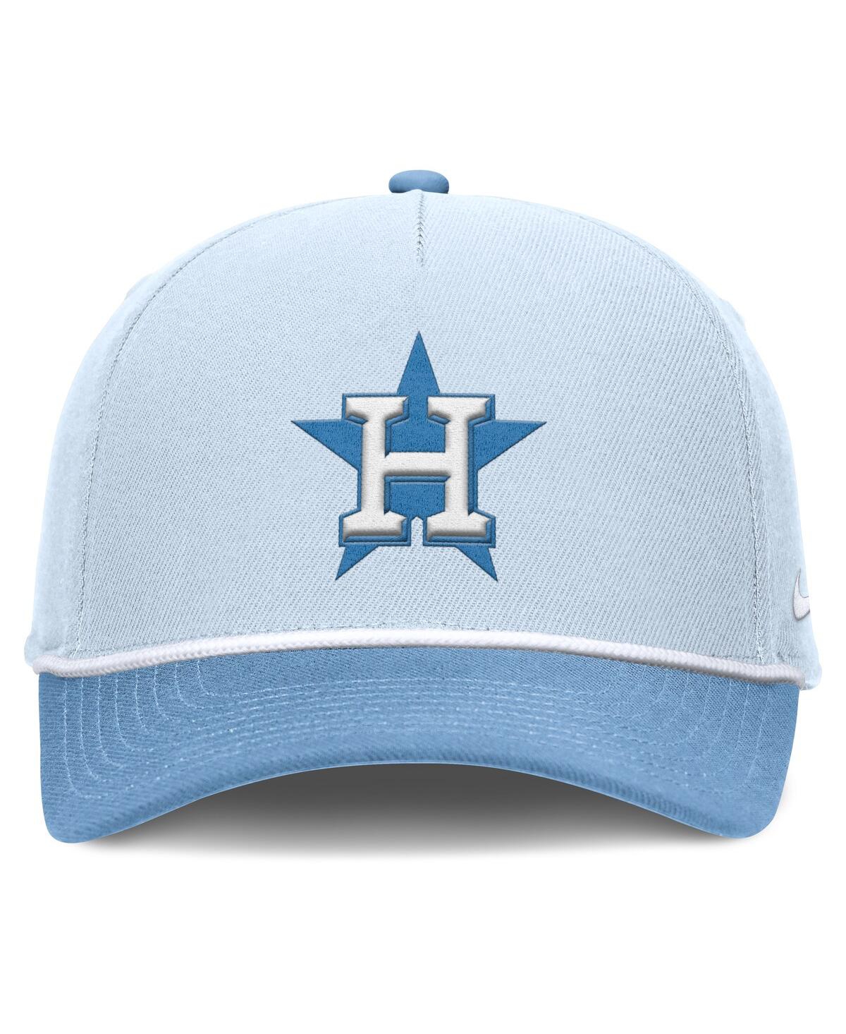 Nike Men's Light Blue Houston Astros Rise Dri-fit Adjustable Hat In Blue