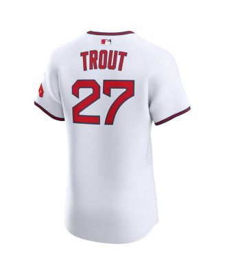 Men's Mike Trout White Los Angeles Angels Alternate 2 Elite Jersey