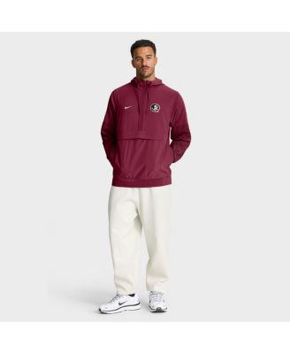 Men's Garnet Florida State Seminoles Anorak Half-Zip Hoodie Jacket