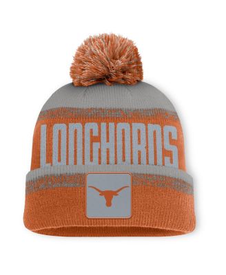 Fanatics - Men's Texas Orange/Gray Texas Longhorns Thrive Cuffed Knit with Pom Hat