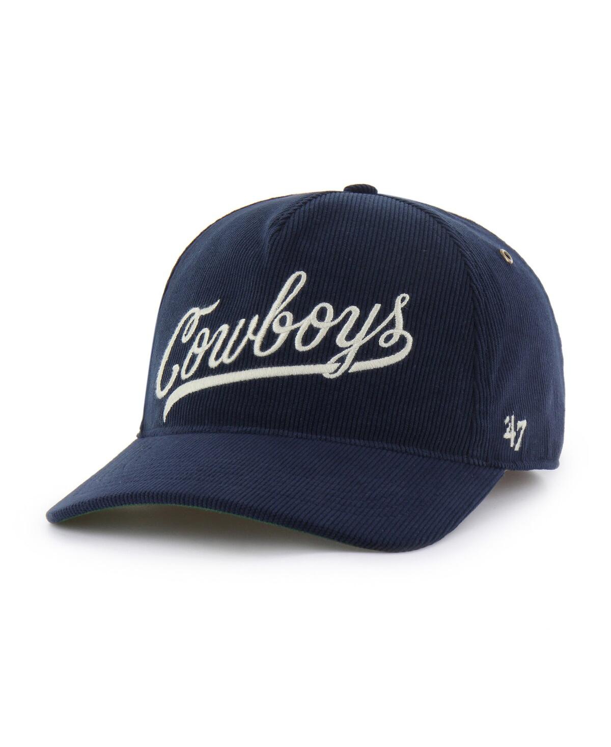 47 Brand Men's Navy Dallas Cowboys Golden Age Relaxed Corduroy Hitch Adjustable Hat In Blue