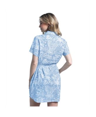 Women's Blue Tampa Bay Buccaneers Palm Linen Dress