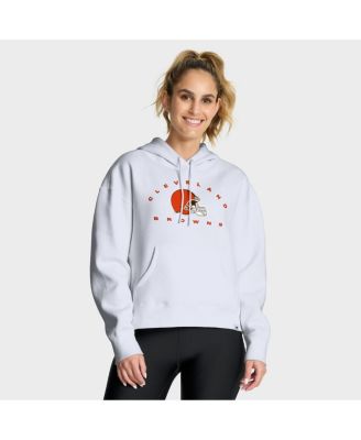 Fanatics - Women's White Cleveland Browns Eligible Receiver Legacy Pullover Hoodie