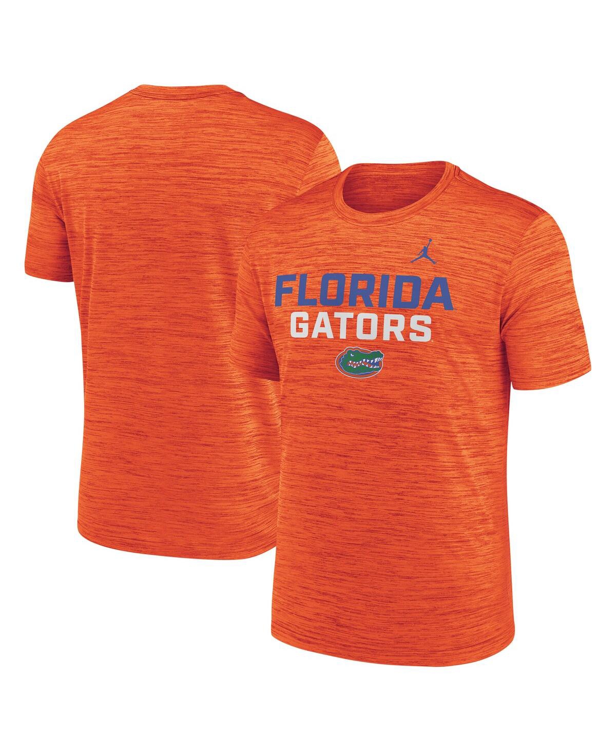 Jordan Men's Orange Florida Gators Campus Center Stack Velocity Performance T-Shirt