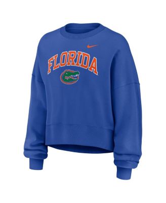 Women's Royal Florida Gators Oversized Phoenix Arch Pullover Sweatshirt