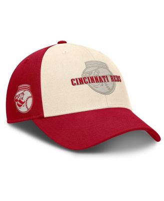 Men's Red/Natural Cincinnati Reds Statement Club Performance Adjustable Hat
