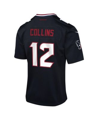 Big Boys and Girls Nico Collins Navy Houston Texans Team Game Jersey