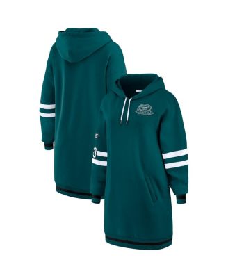 WEAR by Erin Andrews - Women's Midnight Green Philadelphia Eagles Hoodie Dress