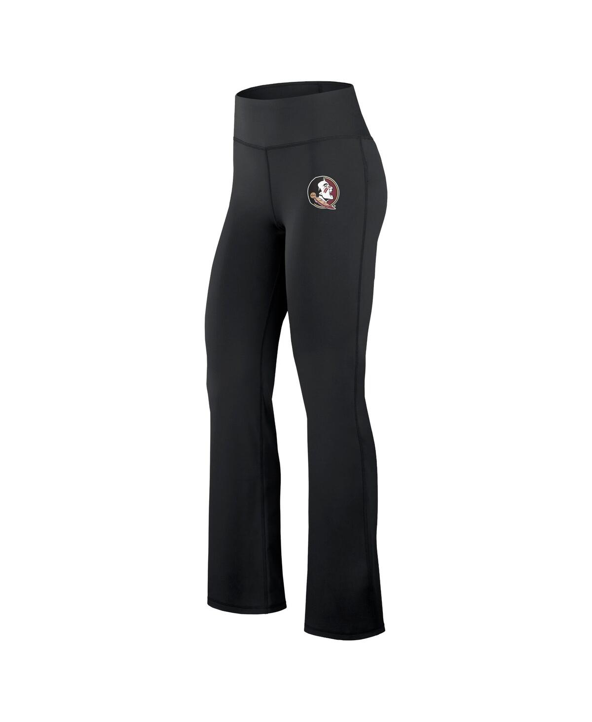 Fanatics Women's Black Florida State Seminoles Training Camp Maxed Out Flare Leggings In Black