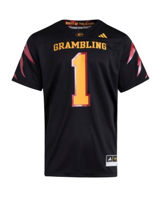 Men's Black Grambling Tigers Premier Strategy Jersey