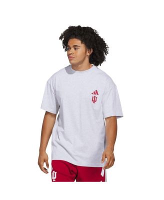 adidas - Men's Gray Indiana Hoosiers Off-Court T-shirt