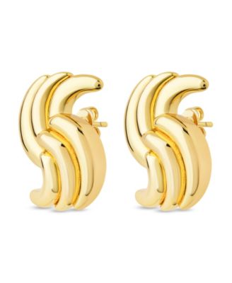 Leni Twist Statement Stud Earrings