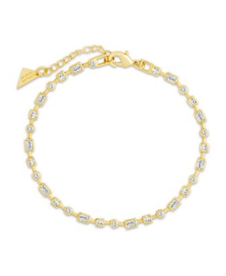 Camden Cubic Zirconia Staggered Tennis Bracelet