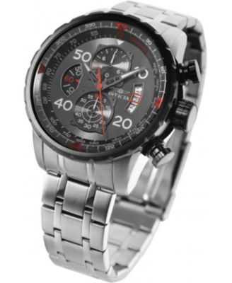 Men's 17204 Aviator  Quartz Chronograph Gunmetal Dial Watch