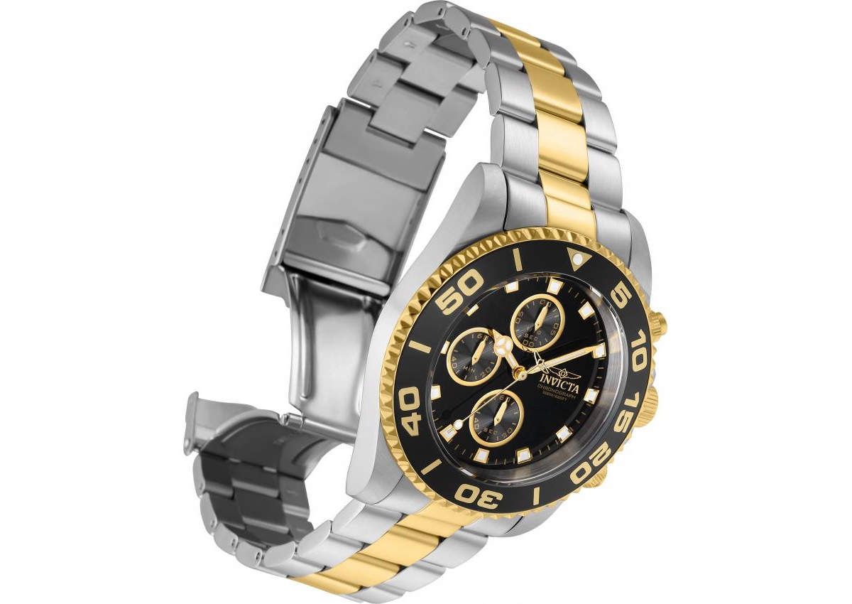Invicta Men's Pro Diver Quartz Multifunction Black Dial Watch