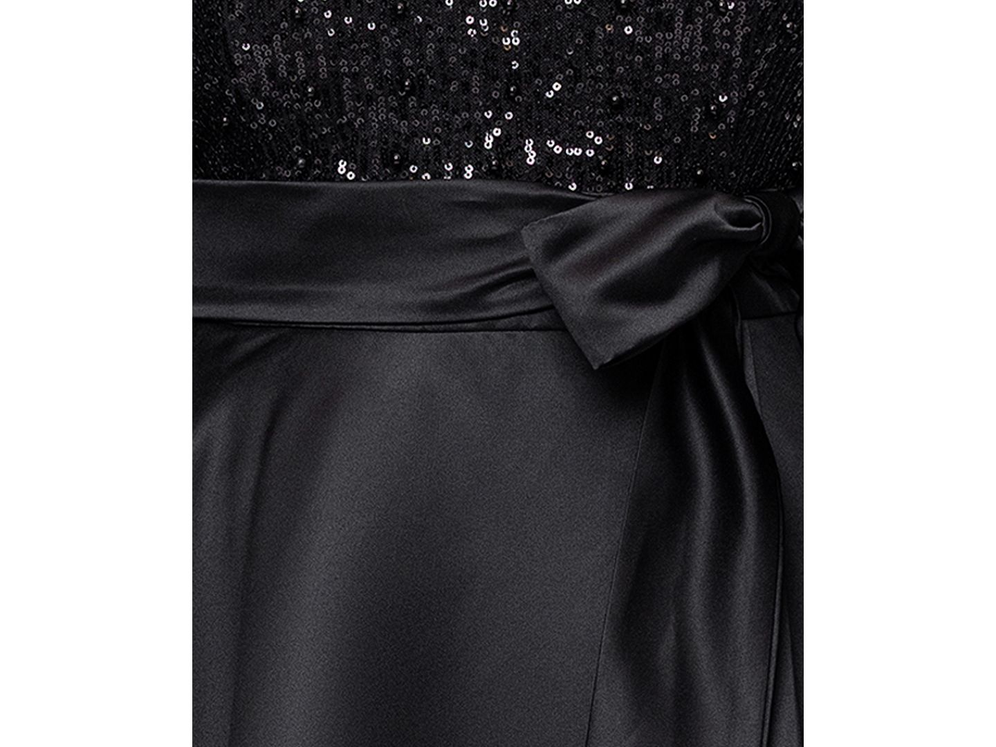 Женское платье XSCAPE Plus Long Sleeve Ball Gown, цвет: Чёрный — фото 5