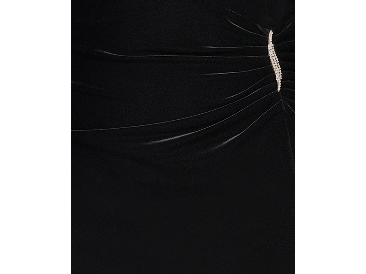 Женское платье XSCAPE Off The Shoulder Velvet Gown, цвет: Чёрный — фото 5