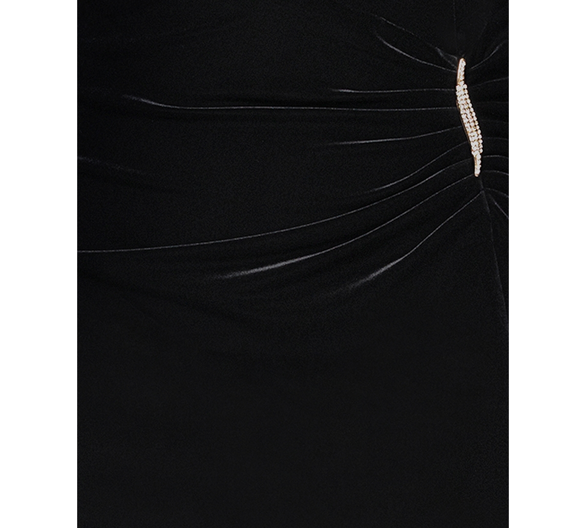 Xscape Plus Size Off-the-shoulder Maxi Dress In Black