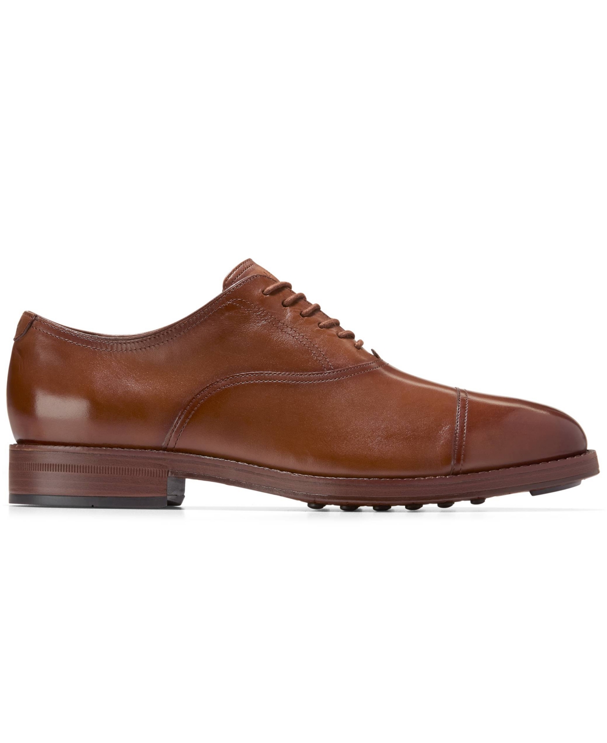 Cole Haan Ledley Grand Cap Toe Oxford Dress Shoes Ch British Tan/dark Natural In Brown