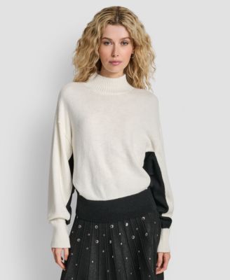 Women's Colorblock Turtleneck Sweater