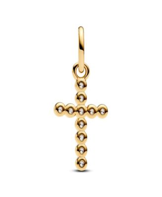 Gold Plated Cross Dangle Charms