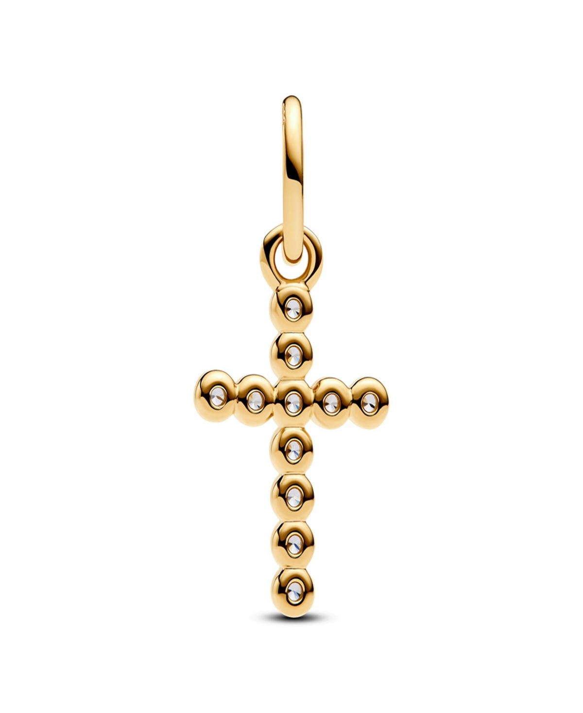 Pandora Gold Plated Cross Dangle Charms In Gold