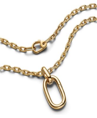 Gold Tone Openable Large Link Chain Necklace