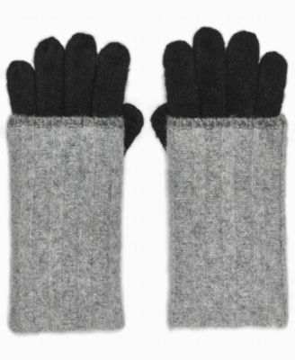 Patchwork Knit Gloves