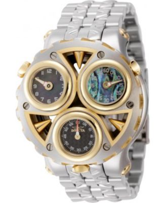 Men's 44593 Cerberus Quartz Multifunction Black, Blue, Green Dial Watch