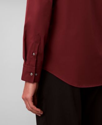 Men's Slim Fit Supima Stretch Long Sleeve Button-Front Shirt