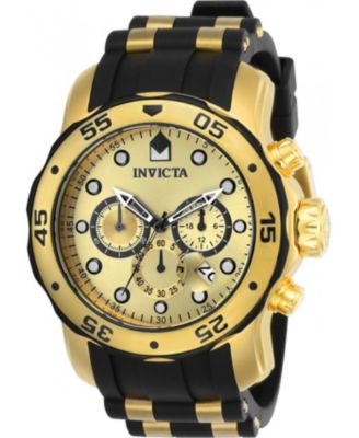 Men's 17885 Pro Diver Quartz Multifunction Gold Dial Watch