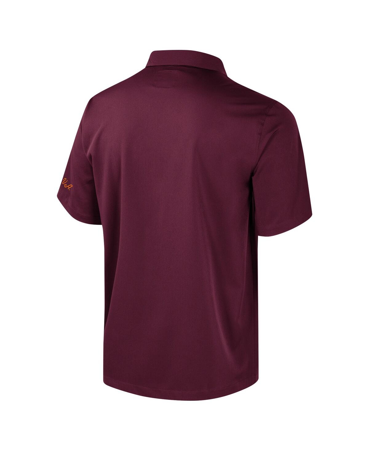 Colosseum Men's Maroon Virginia Tech Hokies Strike Bowling Button-up Shirt In Burgundy