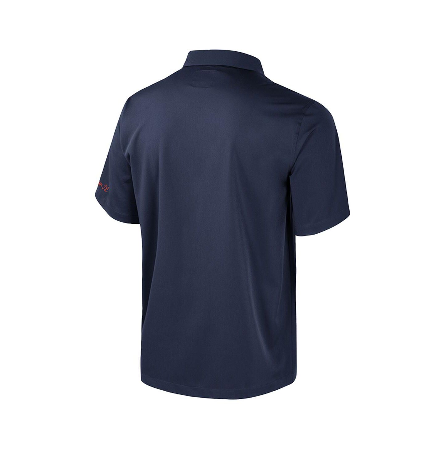Мужская рубашка Colosseum Navy Illinois Fighting Illini Strike Bowling Button-Up — фото 2