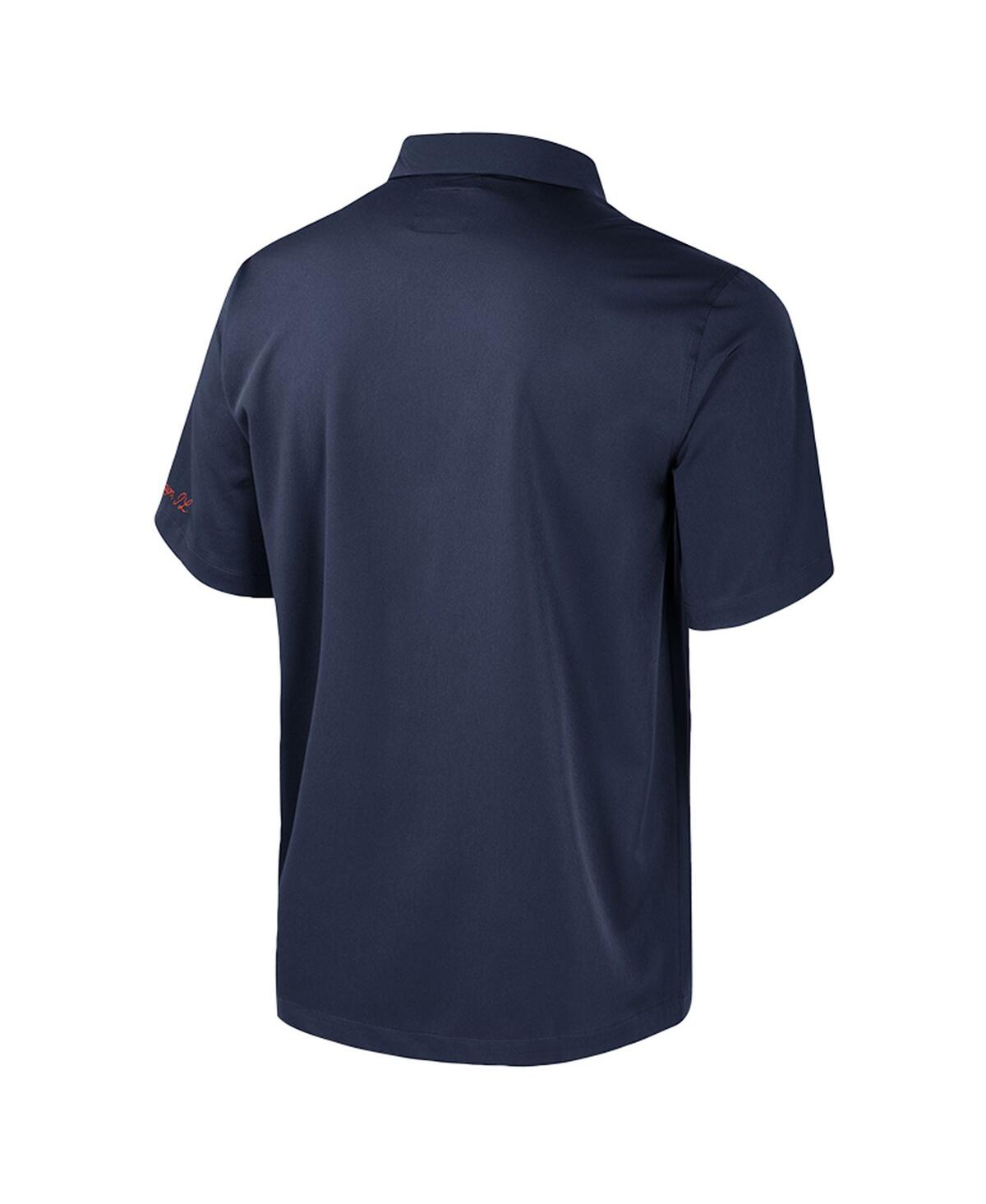 Colosseum Men's Navy Illinois Fighting Illini Strike Bowling Button-up Shirt In Blue