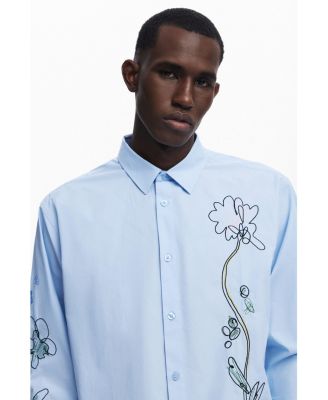 Men's Long-sleeve shirt with embroidery
