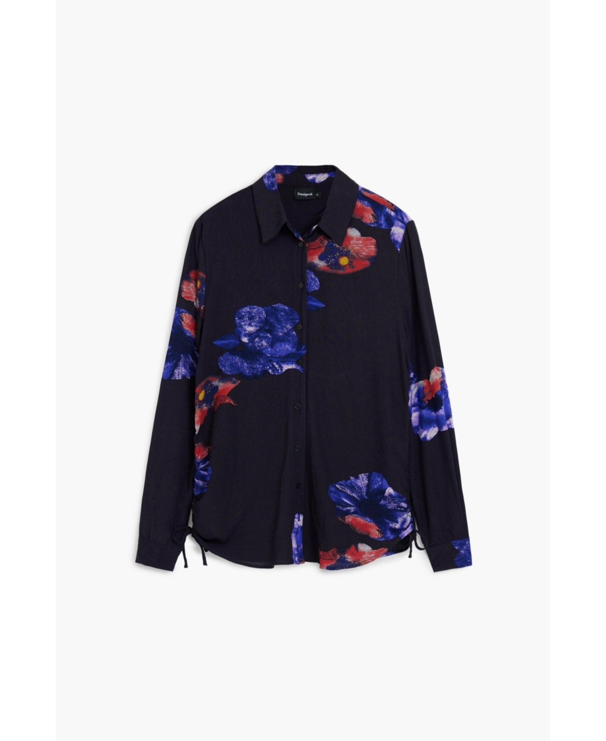Desigual Women's Gathered floral fluid shirt