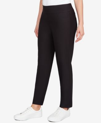 Petite Smooth Silky Tech Knit Ankle Pants