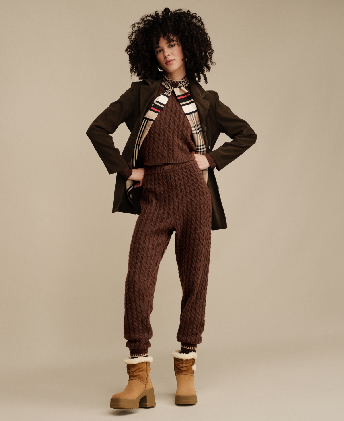 Ugg Women's Lorelai Cable Knit Pants In Multi