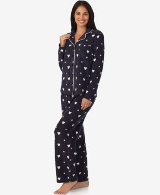 Women’s Exclusive Jennifer Lake Collaboration 2-Piece Long Sleeve and Pant Notch PJ