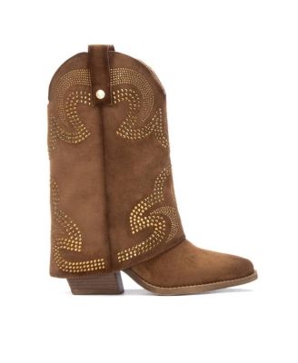 Women's Suede Foldover Booties By XTI