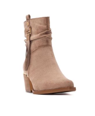 Women's Suede Italian Western Booties By XTI