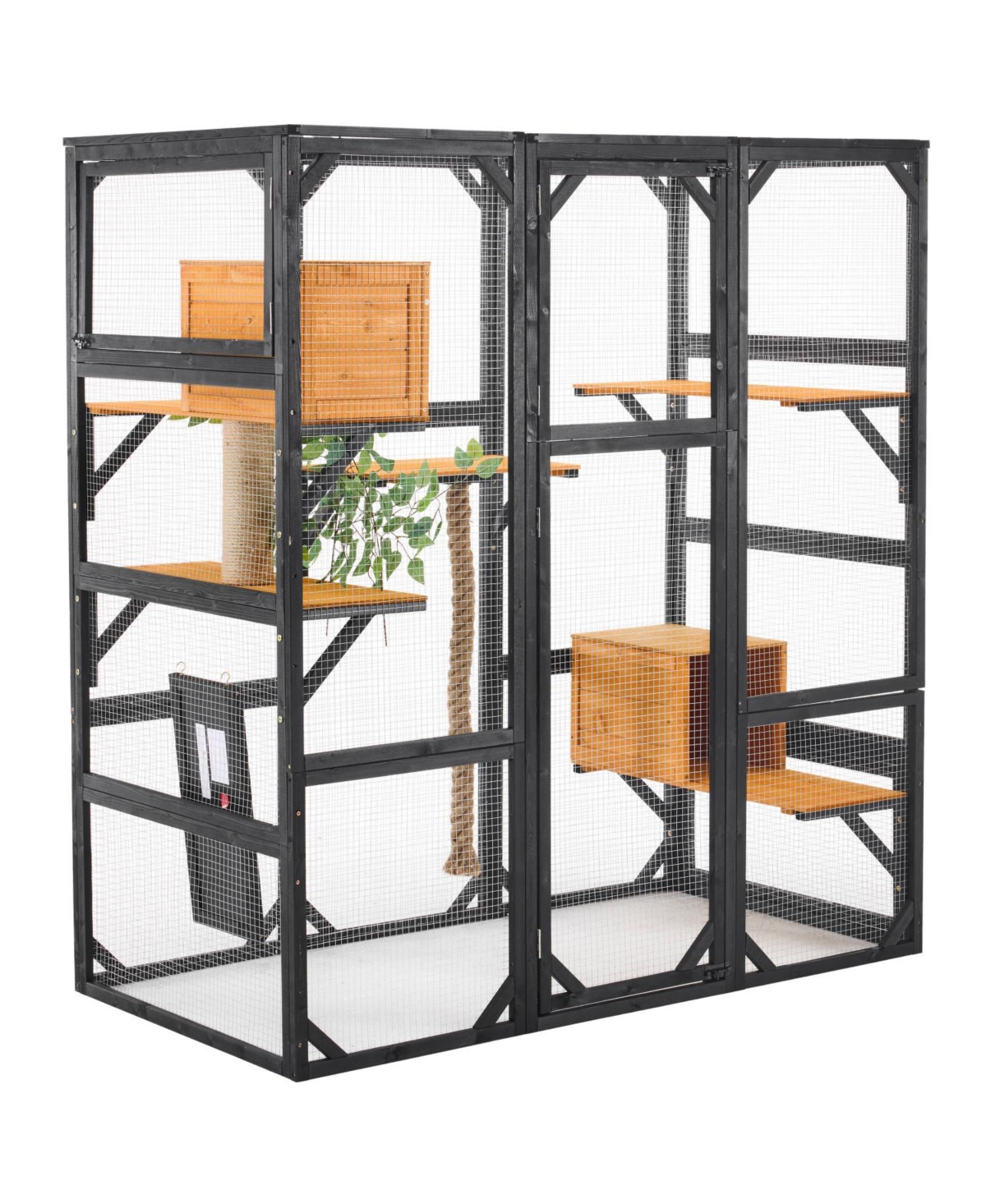 Streamdale Furniture Outdoor Cat House Catio with Condos