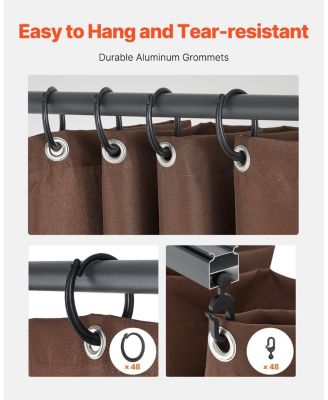 Outdoor Gazebo Curtain Panels Waterproof for Patio and Backyard Privacy