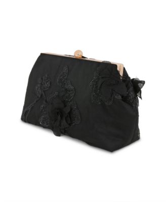 Woman's Lila 3D Floral Pouch Clutch