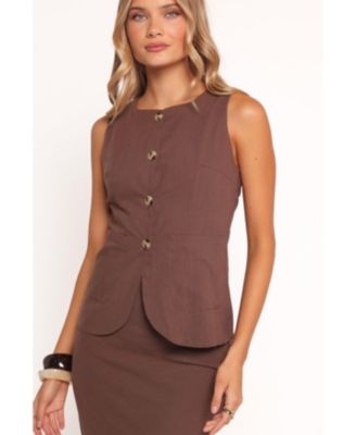 Women's Peter Two Piece Set - Chocolate Brown L