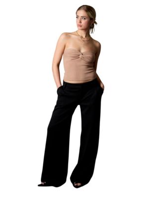 Women's Wide Leg Taylor Trouser, Black
