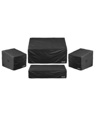 Waterproof Patio Furniture Cover Set of 4 Pieces 420D for Table Chairs and Sofa