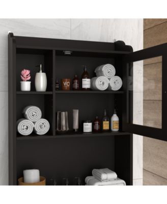 Over the Commode Space Saver Wooden Storage Cabinet for Bathroom