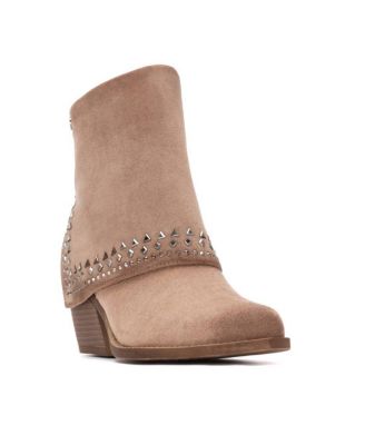 Women's Suede Foldover Booties 