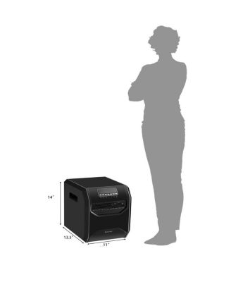 Portable Electric Space Heater 1500W 12H Timer LED Remote Control Room Office